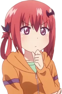 🤔 Satania Gabriel DropOut Anime, Chica, Diablo, Linda, Satania, Gabriel Dropout telegram sticker