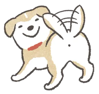 🙂 cão, animal, fofo, animal de estimação, vista traseira, shiba inu whatsapp sticker