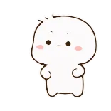 💕 mono, kawaii, personaje, simple, dibujos animados, animación telegram sticker