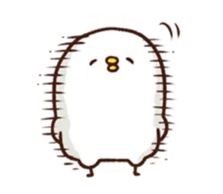 🙂 pinguïn, schattig, dier, cartoon, personage, wit telegram sticker