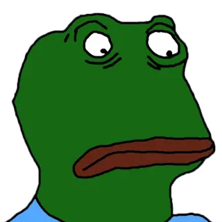 😦 Pepe the Frog pepe, ếch, meme, internet, hoạt hình telegram sticker