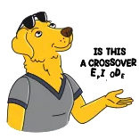 💁‍♂️ Mr. Peanutbutter BoJack Horseman собака, антропоморфный, мультфильм, очки, желтый, телевизор telegram sticker
