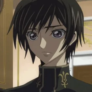 🥀 Lelouch Lamperouge Code Geass Anime, Personaggio, Code Geass, Lelouch, Cartone animato, Giapponese, Animazione whatsapp sticker