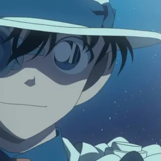 🕊 Kaito Kid Detective Conan anime, Kaito Kid, Detective Conan, character, thief telegram sticker