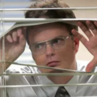 🗞 Dwight Schrute The Office fernsehen, comedy, büro, lustig, dwight telegram sticker