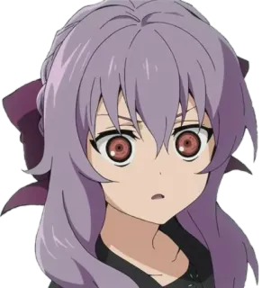 😧 anime, meisje, schattig, manga, personage, portret whatsapp sticker