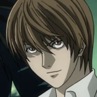 😏 Light Yagami Death Note Anime, Manga, Light, Yagami, Death Note telegram sticker