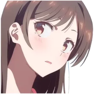👼 Anime, Chica, Linda, Chibi, Retrato, Manga, Animación telegram sticker