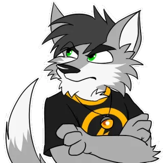 Crash Wolfer by Ligoni-EXE telegram stickers