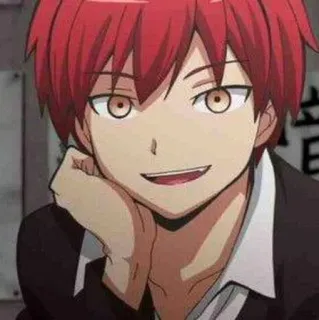 🤟 Karma Akabane Assassination Classroom anime, cabelo ruivo, Karma, Akabane, Assassination Classroom whatsapp sticker