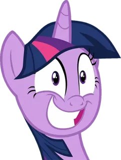 😅 Twilight Sparkle My Little Pony Twilight Sparkle, My Little Pony, dibujos animados, poni, animación, personaje telegram sticker