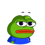 👀 ếch, hoạt hình, dễ thương, nhân vật, xanh lá telegram sticker