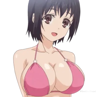 🍒 anime, bikini, girl, woman, swimsuit whatsapp sticker