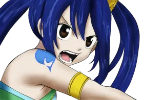 😤 Wendy Marvell Fairy Tail Anime, Fairy Tail, Wendy Marvell, Magier, Drachentöter, Himmelsdrache, Magie telegram sticker
