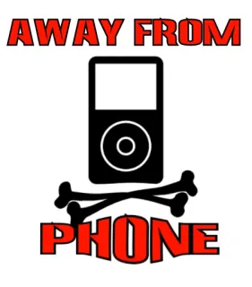👋 AWAY FROM
PHONE crâne, tête de mort, téléphone, iPod, absent telegram sticker