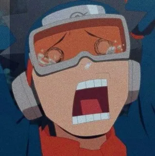 ⛰️ Obito Uchiha Naruto anime, sad, crying, obito, naruto, uchiha telegram sticker