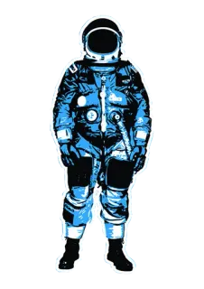 🚶 astronauta, kosmos, skafander, eksploracja, przestrzeń kosmiczna telegram sticker