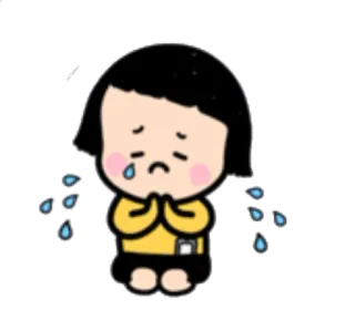 😢 Мультик, Плачущий, Грустный, Умоляющий, Слёзы, Просящий telegram sticker