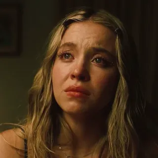 🤍 crying, emotional, woman, blonde, sad telegram sticker