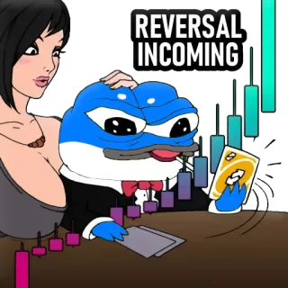 😏 REVERSAL INCOMING Mème, Finance, Trading, Actions, Carte Uno Inversion telegram sticker