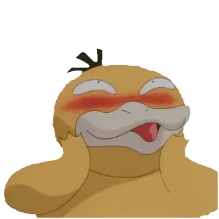 🍅 Psyduck Pokemon pokemon, Psyduck, đỏ mặt, dễ thương, bối rối whatsapp sticker