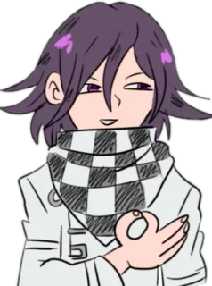 👌 Kokichi Oma Danganronpa V3: Killing Harmony 애니메이션, 캐릭터, 오마 코키치, 단간론파 telegram sticker