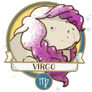 ♍️ VIRGO дева, зодиак, астрология, знак зодиака whatsapp sticker