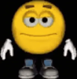 👎 smiley smiley, emoji, cartoon, expression, animation telegram sticker