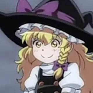 😊 Аниме, Ведьма, Мультфильм, Девушка, Персонаж, Магия, Шляпа telegram sticker