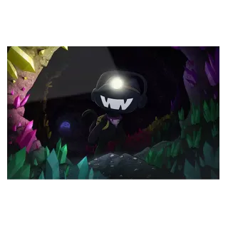 🔦 Мультфильм, Добыча, Кристаллы, Тёмный, Персонаж, Анимированный telegram sticker