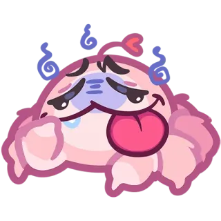 🤪 만화, 얼굴, 혀, 행복한, 졸린 telegram sticker