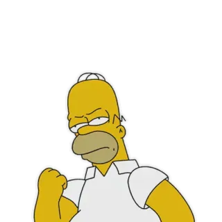 😒 Homer Simpson The Simpsons Homer, Simpsons, cartoon, animation, yellow, character telegram sticker