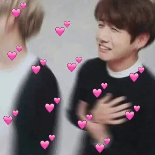 💜 ความรัก, หัวใจ, เคป็อป, มีความสุข, น่ารัก, ความรักใคร่ whatsapp sticker
