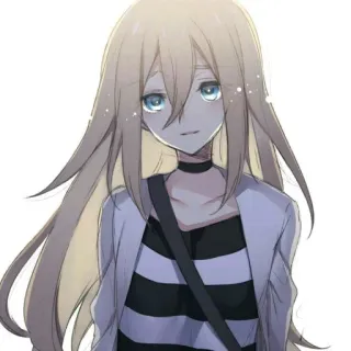 😭 Rachel Gardner Angels of Death anime, manga, girl, blonde, blue eyes, Rachel Gardner, Angels of Death, character telegram sticker