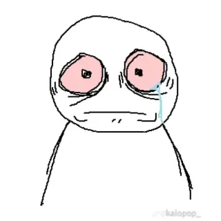 😢 buồn, khóc, cảm xúc, đau khổ, meme, nhân vật, hình minh họa telegram sticker