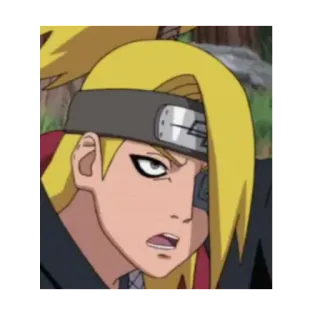 😒 Deidara Naruto anime, deidara, naruto, sticker, character telegram sticker