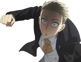 👊 Loid Forger Spy x Family Spy x Family, Loid Forger, Anime, Coup de poing, Action whatsapp sticker