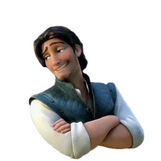 😋 Flynn Rider Tangled disney, công chúa tóc mây, flynn rider, eugene fitzherbert, hoạt hình, nhân vật telegram sticker