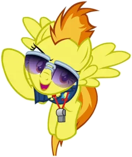 😃 My Little Pony, cartoon, character, pony, sunglasses, animated whatsapp sticker