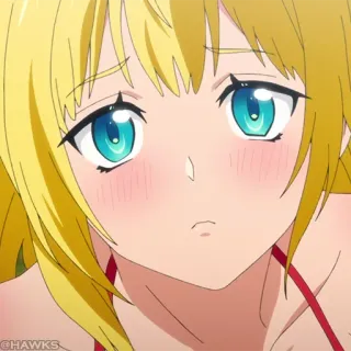 ⛓ @HAWKS anime, meisje, schattig, blond, kawaii telegram sticker