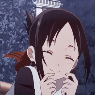 🌺 Kaguya Shinomiya Kaguya-sama: Love Is War 애니메이션, 카구야님은 고백받고 싶어, 카구야 시노미야, 귀여운, 미소, 애니메이션 여자 telegram sticker