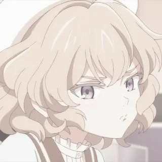 😒 Anime, Dessin animé, Portrait, Fille, Femme, Personnage, Manga whatsapp sticker