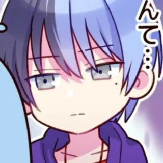 😐 んて。。。。 Anime, Desenho animado, Adesivo, Mangá, Fofo, Personagem whatsapp sticker