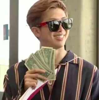 ❣️ money, sunglasses, cash, success, wealth telegram sticker