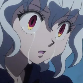 😓 Neferpitou Hunter x Hunter Anime, Weinen, Tränen, Traurig, Neferpitou, Hunter x Hunter telegram sticker