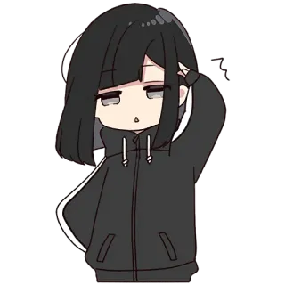 🫡 Anime, Gadis, Kartun, Lucu, Stiker, Ilustrasi whatsapp sticker