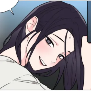 😩 femme, sourire, portrait, cheveux, visage telegram sticker
