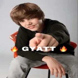 🔥 Justin Bieber GYATT Justin Bieber, meme, gyatt, flame, singer, pop culture telegram sticker