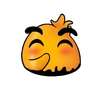 🤭 Emoticono, Emoji, Lindo, Dibujos animados, Sonriente telegram sticker