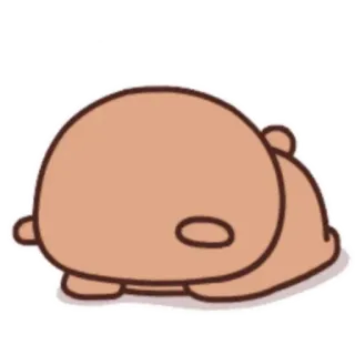 😞 животное, милый, ленивый, спящий, каваи, медведь, мультфильм telegram sticker